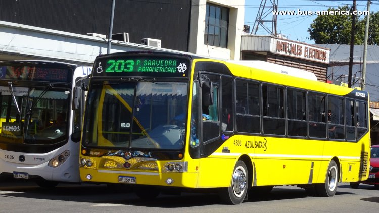 Mercedes-Benz O 500 U - Nuovobus Menghi Euro - Azul
AE 159 XO

Línea 203 (Prov. Buenos Aires), interno 4306
