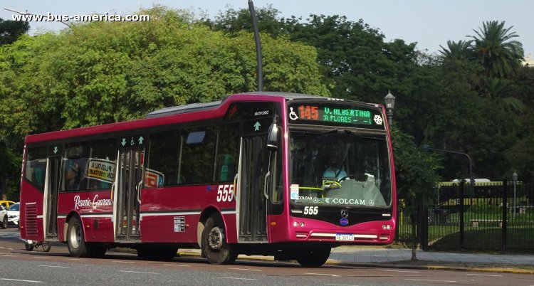 Mercedes-Benz O 500 U - Nuovobus Cittá - Rosario Guaraní UT
AE 369 LX

Línea 145 (Buenos Aires), interno 555
