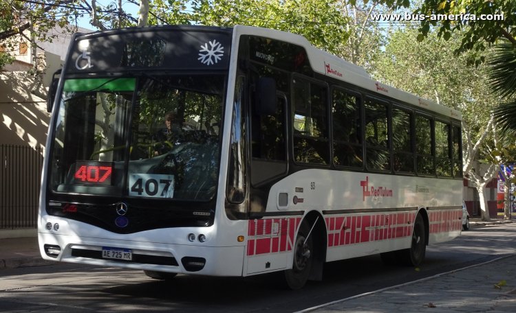 Mercedes-Benz OF 1621 - Nuovobus Cittá PH 0071 - Red Tulum , Albardón
AE 725 MR

Línea 407 (Prov.San Juan), interno 93
