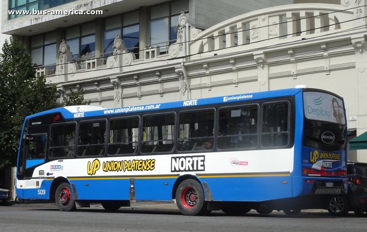 Mercedes-Benz OF 1621 - Nuovobus Cittá - Norte , Unión Platense
AE 574 GU

Línea Norte [501] (Pdo. La Plata), interno 509 (1389)
