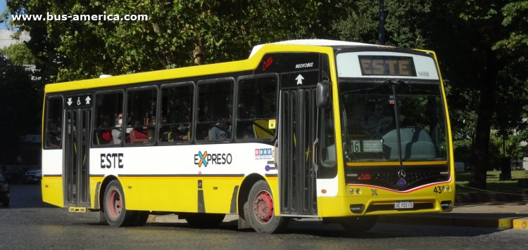 Mercedes-Benz OF 1621 - Nuovobus Cittá - Este , Expreso
AE 955 FR

Línea Este 16 (503, Partido de La Plata), interno 43 (1485)
