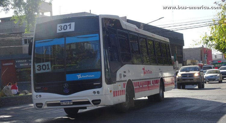 Mercedes-Benz OF 1621 - Nuovobus Cittá - Red Tulum , Alto de Sierra
AE 759 BP
[url=https://bus-america.com/galeria/displayimage.php?pid=61616]https://bus-america.com/galeria/displayimage.php?pid=61616[/url]

Línea 301 (Prov.San Juan), interno 34
