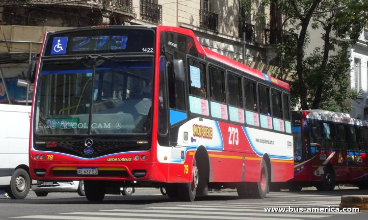 Mercedes-Benz OF 1621 - Nuovobus Cittá - Unión Platense
AE 637 DJ
[url=https://bus-america.com/galeria/displayimage.php?pid=58703]https://bus-america.com/galeria/displayimage.php?pid=58703[/url]

Línea 273, ramal BC (Provincia de Buenos Aires, dentro del partido de La Plata), interno  79 (1422)
