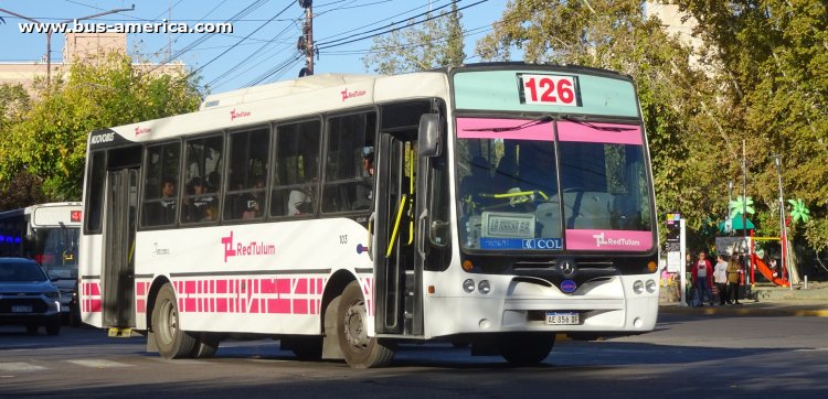Mercedes-Benz OF 1621 - Nuovobus Menghi Euro - Red Tulum , UTE La Marina & La Positiva
AE 856 DF
[url=https://bus-america.com/galeria/displayimage.php?pid=63396]https://bus-america.com/galeria/displayimage.php?pid=63396[/url]

Línea 126 (Prov.San Juan), interno 103
