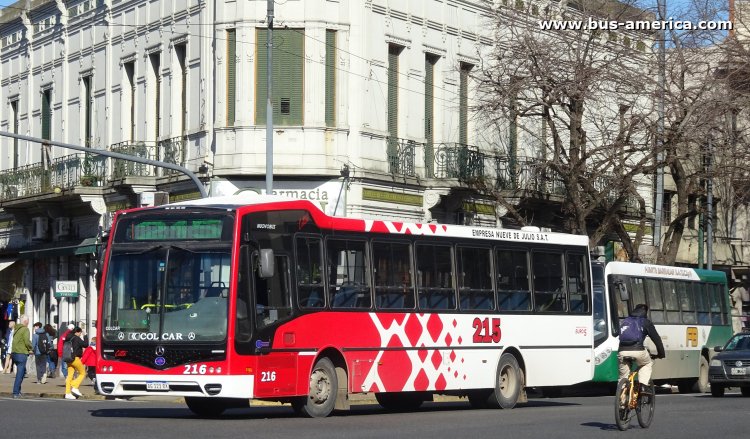 Mercedes-Benz OF 1721 L - Nuovobus Cittá PH 0072 - Nueve de Julio
AG 121 RX

Línea 215 (Prov. Buenos Aires), interno 216
