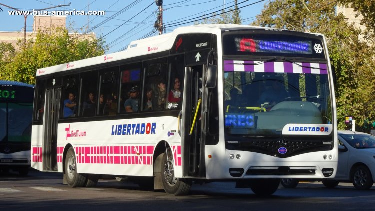 Mercedes-Benz OF 1721 - Nuovobus Cittá - Red Tulum , Libertador
Línea A (Prov.San Juan), interno 17
