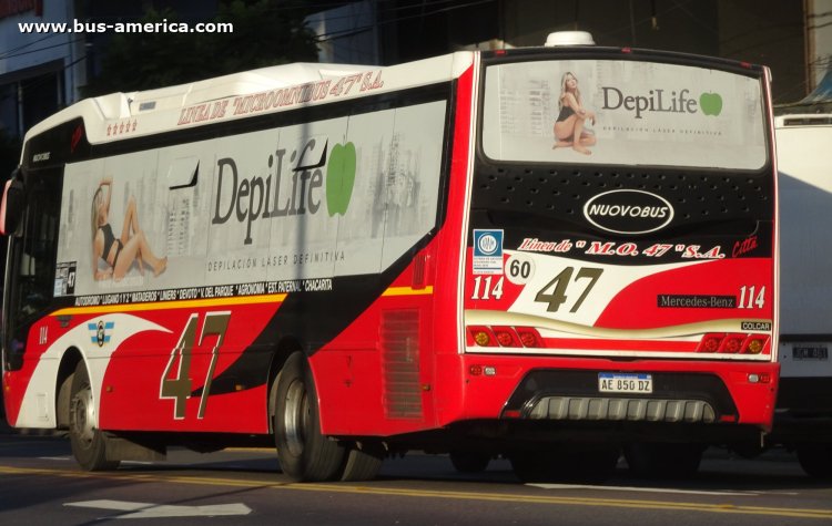 Mercedes-Benz OH 1621 L SB - Nuovobus Cittá PH 0068  M.O.47
AE 850 DZ

Línea 47 (Buenos Aires), interno 114

