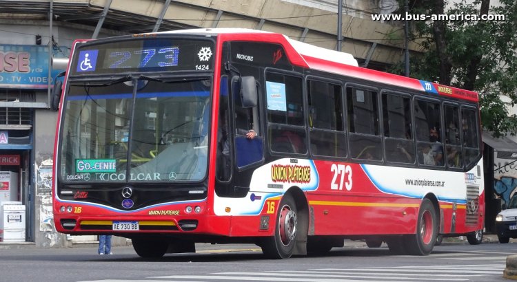 Mercedes-Benz OH 1621 L SB - Nuovobus Cittá - Unión Platense
AE 730 BB
[url=https://bus-america.com/galeria/displayimage.php?pid=56072]https://bus-america.com/galeria/displayimage.php?pid=56072[/url]

Línea 273 ramal G (Prov. Buenos Aires - dentro del Pdo. La Plata), interno 16 (1424)

