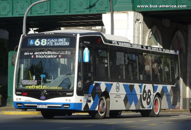 Mercedes-Benz OH 1621 L SB - Nuovobus Cittá - Sesenta y Ocho 
AE 916 XR

Línea 68 (Buenos Aires), interno 7
