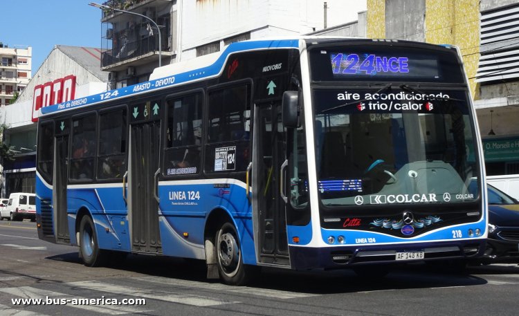 Mercedes-Benz OH 1621 L SB - Nuovobus Cittá - T.A.Callao
AF 148 KB

Línea 124 (Buenos Aires), interno 218
