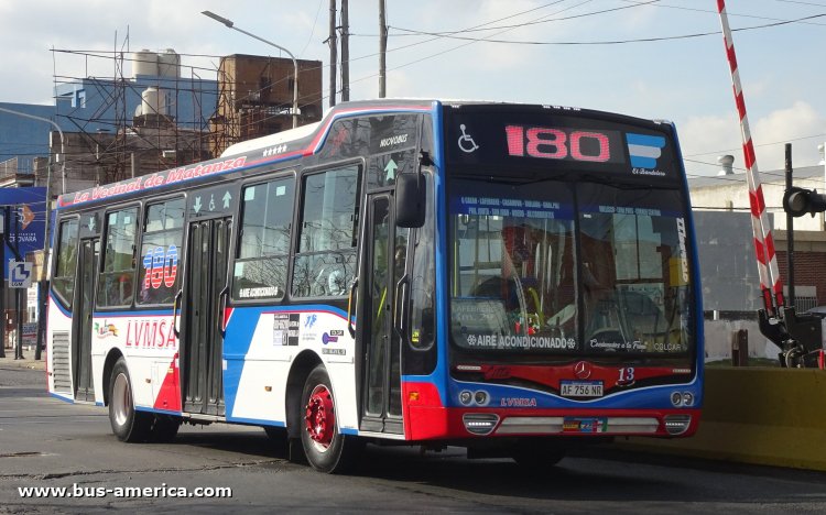 Mercedes-Benz OH 1621 L SB - Nuovobus Cittá PH 0068 - La Vecinal de Matanza
AF 756 NR

Línea 180 (Buenos Aires), interno 13
