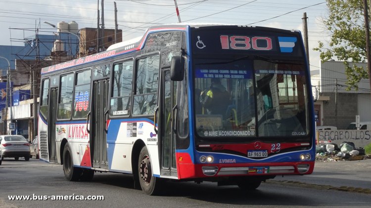 Mercedes-Benz OH 1621 L SB - Nuovobus Cittá PH 0068 - La Vecinal de Matanza
AF 961 QO

Línea 180 (Buenos Aires), interno 22
Al servicio de la línea 630 (Pdo. La Matanza)
