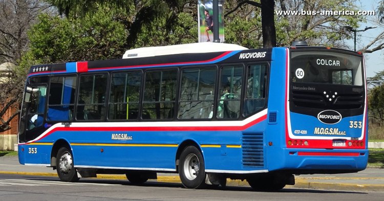 Mercedes-Benz OH 1621 L SB - Nuovobus Menghi Euro PH0037 - MOGSM
AE 022 ZE
[url=https://bus-america.com/galeria/displayimage.php?pid=67014]https://bus-america.com/galeria/displayimage.php?pid=67014[/url]

Línea 333 (Prov.Buenos Aires), interno 353
Ex línea 180 (Buenos Aires), interno 69 [2020 - 2023]
