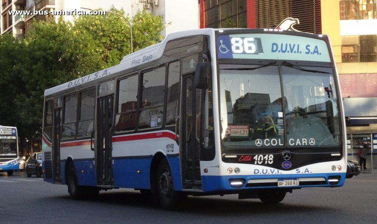 Mercedes-Benz OH 1721 L SB - Nuovobus Cittá - DUVI
AF 268 KI

Línea 86 (Buenos Aires), interno 1018
