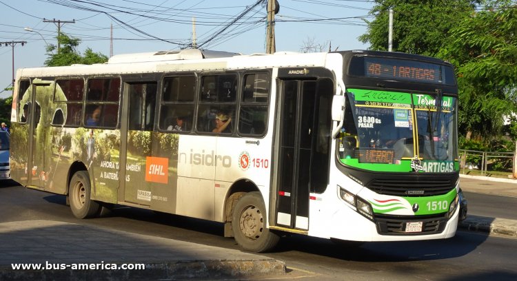 Mercedes-Benz OF 1722 - CAIO Apache Vip (en Paraguay) - San Isdro
STU 010

Línea 48 (Asunción), interno 1510
