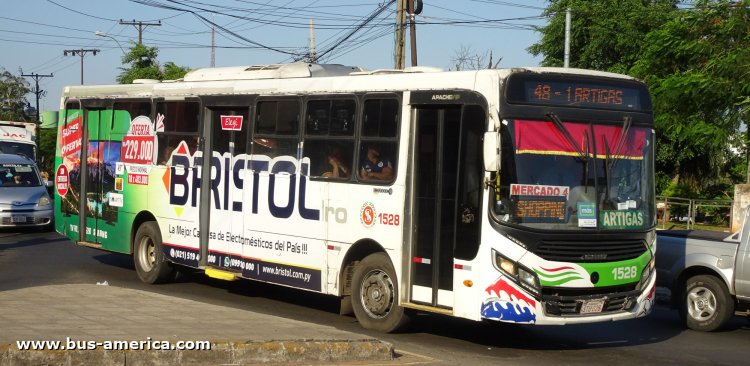 Mercedes-Benz OF 1722 - CAIO Apache Vip (en Paraguay) - San Isdro
STU 028

Línea 48 (Asunción), interno 1528
