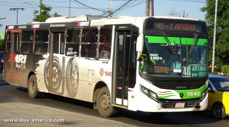 Mercedes-Benz OF 1722 - CAIO Apache Vip (en Paraguay) - San Isdro
STU 042

Línea 48 (Asunción), interno 1642
