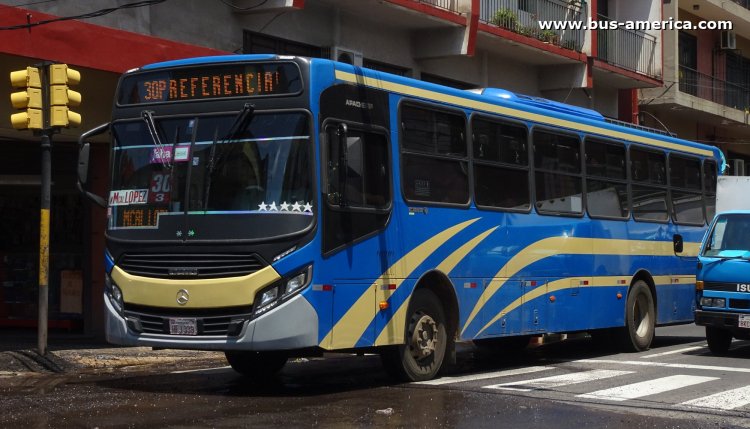 Mercedes-Benz OF 1722 - CAIO Apache Vip 4 (en Paraguay) - Vanguardia
HFJ 339

Línea 30 (Asunción)
