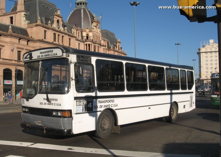 Mercedes-Benz OHL 1320 - ALASA - Sol de Mayo
AEW 872

Línea 4 (Buenos Aires), interno 55
