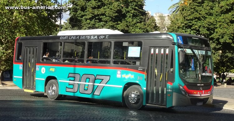 Agrale MA 15.0 - Marcopolo Novo Torino - Línea Siete
AE 971 KY

Línea 307 (Prov. Buenos Aires), interno 316
