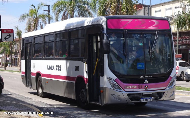 Agrale MA 15.0 - Marcopolo Torino - UTENOR
AF 317 JF

Línea 722 (Pdo.Tigre), interno 2001
