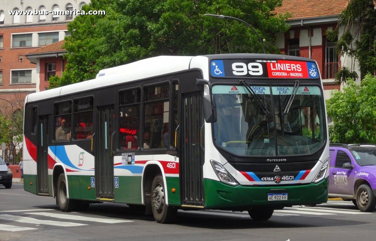 Agrale MT 17.0 LE - Marcopolo Novo Torino - CUSA
AE 922 FF

Línea 99 (Buenos Aires), interno 4601
