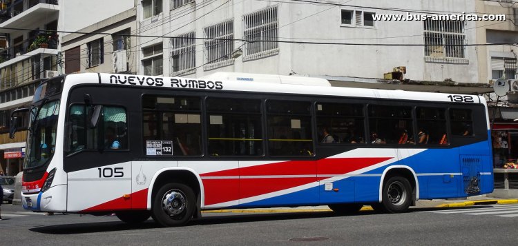 Agrale MT 17.0 LE - Marcopolo Novo Torino Low Entry T346 - Nuevos Rumbos
AE 624 WF

Línea 132 (Buenos Aires), interno 105
