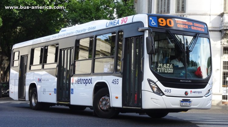 Mercedes-Benz O 500 U - Marcopolo Novo Torino T347 - MODO , Metropol
AE 836 AC

Línea 90 (Buenos Aires), interno 493
