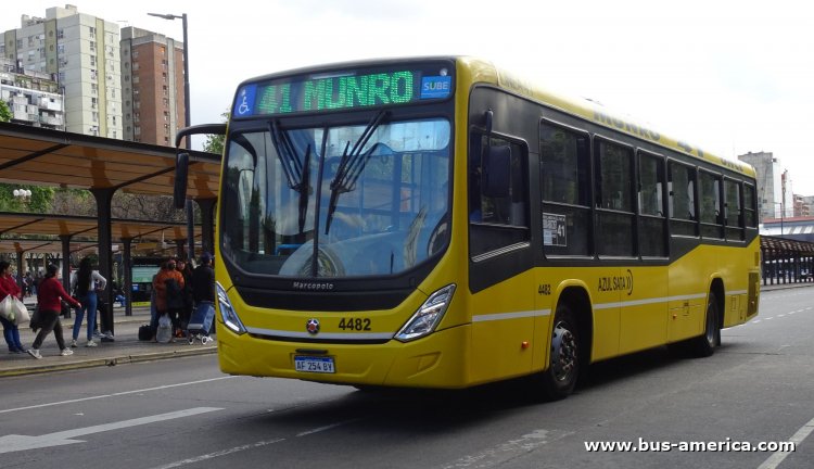 Mercedes-Benz O 500 U - Marcopolo Torino - Azúl
AF 254 BY

Línea 41 (Buenos Aires), interno 4482

