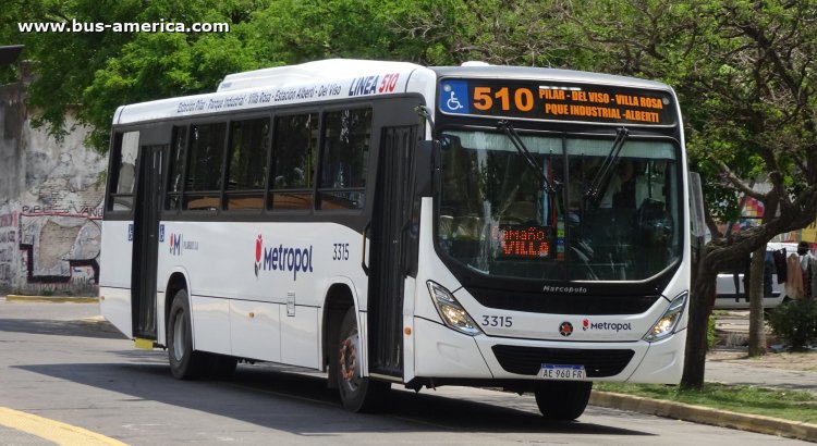 Mercedes-Benz OF 1721 L - Marcopolo Novo Torino - Metropol , Pilar Bus
AE 960 FR
[url=https://bus-america.com/galeria/displayimage.php?pid=67047]https://bus-america.com/galeria/displayimage.php?pid=67047[/url]

Línea 510 (Pdo.Pilar), interno 3315
