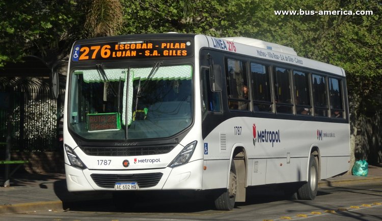 Mercedes-Benz OF 1721 L - Marcopolo Novo Torino - Metropol , La Isleña
AE 602 HQ

Línea 276 (Prov. Buenos Aires), interno 1787
