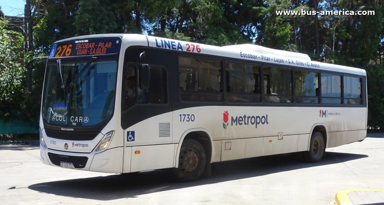 Mercedes-Benz OF 1721 L - Marcopolo Novo Torino - Metropol , Cía.Isleña
AF 835 SI

Línea 276 (Prov.Buenos Aires), interno 1730
