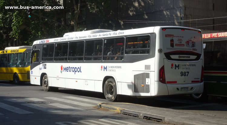 Scania K 250 B - Marcopolo Torino T356 - Metropol
AF 494 AV

Línea 194 (Buenos Aires), interno 987
