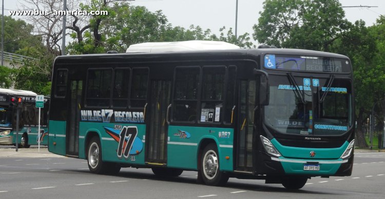 Scania K 250 UB - Marcopolo Torino T-350 - Línea 17
AF 391 MD

Línea 17 (Buenos Aires), interno 267
