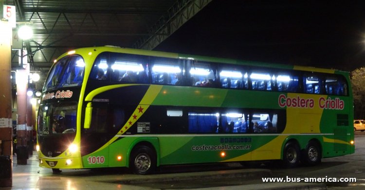 Scania K 380 - Metalsur Starbus 2 405 - Costera Criolla
Costera Criolla, interno 1010
