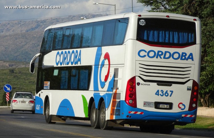 Scania K 400 B - Metalsur Starbus 3 405 - Cordoba
AB 898 JR
[url=https://bus-america.com/galeria/displayimage.php?pid=57205]https://bus-america.com/galeria/displayimage.php?pid=57205[/url]

Córdoba (Prov. Córdoba), patente provincial 2307, interno 4367
