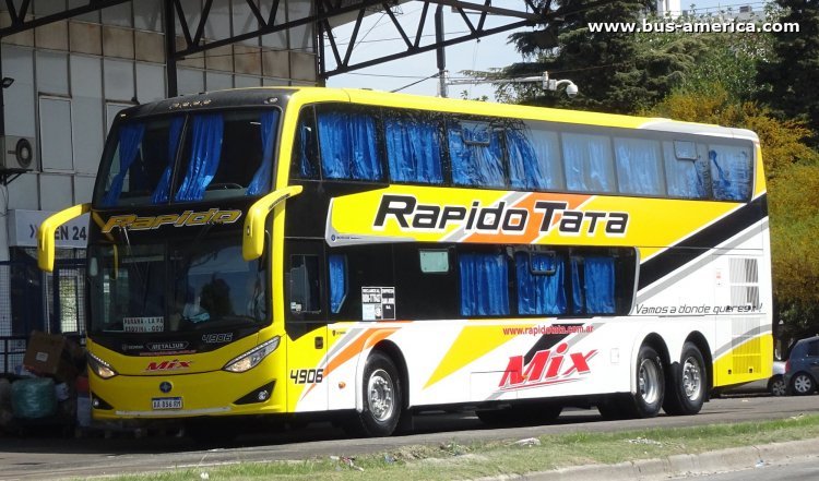 Scania K 400 B - Metalsur Starbus 3 405 - Rápido Tata
AA 856 RM

Rápido Tata, interno 4906

