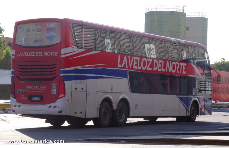 Scania K 400 B - Metalsur Starbus 3 405 - La Veloz del Norte
AF 123 AS
[url=https://bus-america.com/galeria/displayimage.php?pid=70105]https://bus-america.com/galeria/displayimage.php?pid=70105[/url]
[url=https://bus-america.com/galeria/displayimage.php?pid=70107]https://bus-america.com/galeria/displayimage.php?pid=70107[/url]

La Veloz del Norte, interno 4592
