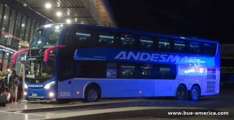 Volvo B430R - Metalsur Starbus 3 405 - Andesmar 
AA 580 JO

Andesmar, interno 5296
