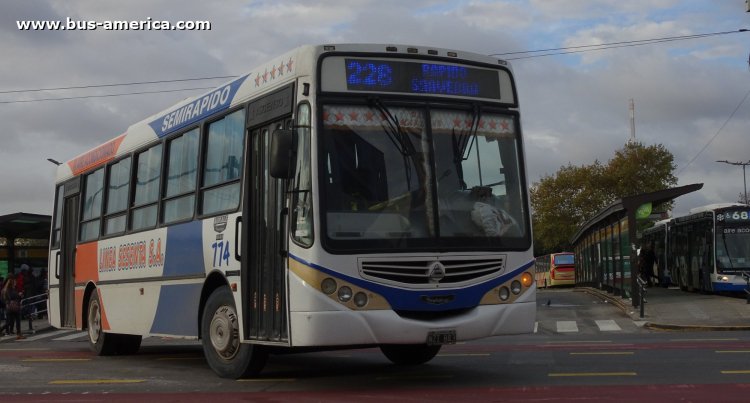Agrale MA 15.0 - Metalpar Tronador 2010 - Línea Sesenta
NZI 843

Línea 228B (Prov. Buenos Aires), interno 774
