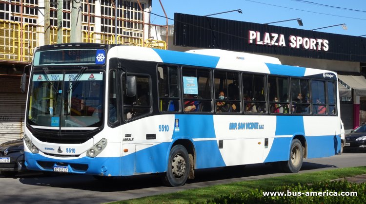 Agrale MA 15.0 - Metalpar Tronador Nueva Generación - Emp. San Vicente
AD 953 GT
[url=https://bus-america.com/galeria/displayimage.php?pid=64770]https://bus-america.com/galeria/displayimage.php?pid=64770[/url]

Línea 370 (Pcía. Buenos Aires), interno 5510
