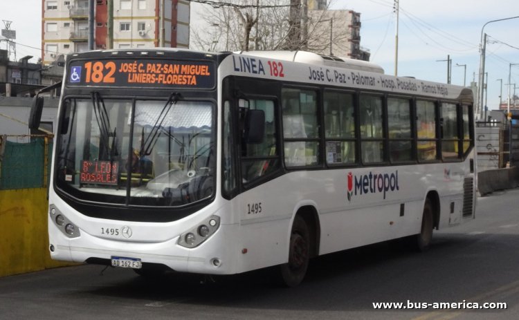 Mercedes-Benz O 500 U - Metalpar Iguazú Nueva Generación - Sgto. Cabral
AD 162 FJ

Línea 182 (Buenos Aires), interno 1495
