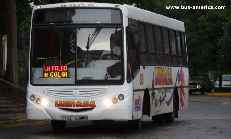 Mercedes-Benz OF 1418 - Metalpar Tronador 2010 - Lumasa
MDH 316
[url=https://bus-america.com/galeria/displayimage.php?pid=67068]https://bus-america.com/galeria/displayimage.php?pid=67068[/url]
[url=https://bus-america.com/galeria/displayimage.php?pid=67069]https://bus-america.com/galeria/displayimage.php?pid=67069[/url]

Lumasa (Prov. Córdoba), interno 83, patente provincial 1968
