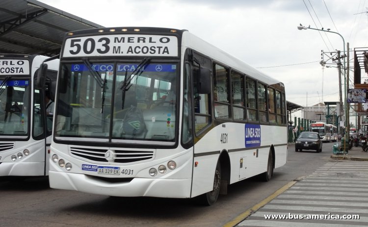 Mercedes-Benz OF 1519 - Metalpar Tronador 2010 - Línea 503 UT
AA 329 EK

Línea 503 (Pdo. Merlo), interno 4031
