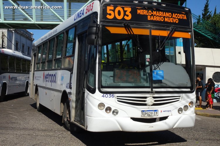 Mercedes-Benz OF 1519 - Metalpar Tronador 2010 - Metropol
AA 329 EP

Línea 503 (Pdo. Merlo), interno 4036
