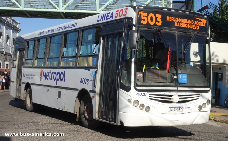 Mercedes-Benz OF 1519 - Metalpar Tronador 2010 - Metropol
AA 329 EF

Línea 503 (Pdo. Merlo), interno 4028
