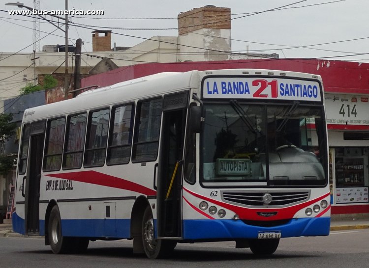 Mercedes-Benz OF 1519 - Metalpar Tronador 2010 - 9 de Julio
AA 646 XY

Línea 21 (Prov.Sgo.del Estero), interno 62
