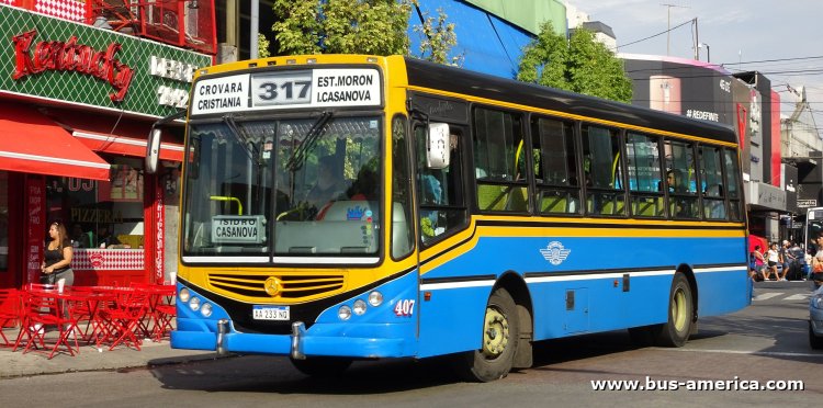 Mercedes-Benz OF 1519 - Metalpar Tronador 2010 - La Cabaña
AA 233 NQ

Línea 317 (Prov. Buenos Aires), interno 407
