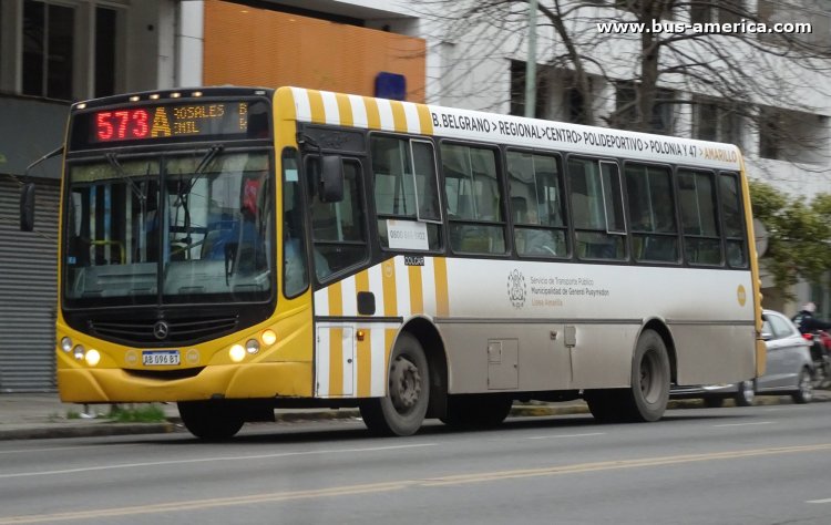 Mercedes-Benz OF 1519 - Metalpar Tronador 2010 - Línea Amarillo , 25 de Mayo
AB 096 BT

Línea 573 A (Mar del Plata), interno 200
