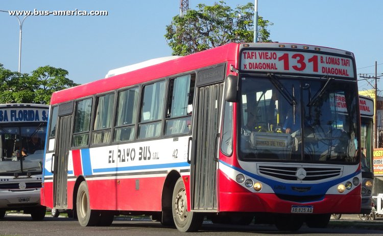 Mercedes-Benz OF 1519 - Metalpar Tronador 2010 - El Rayo Bus
AB 825 AD

Línea 131 (Prov.Tucumán), interno 42
